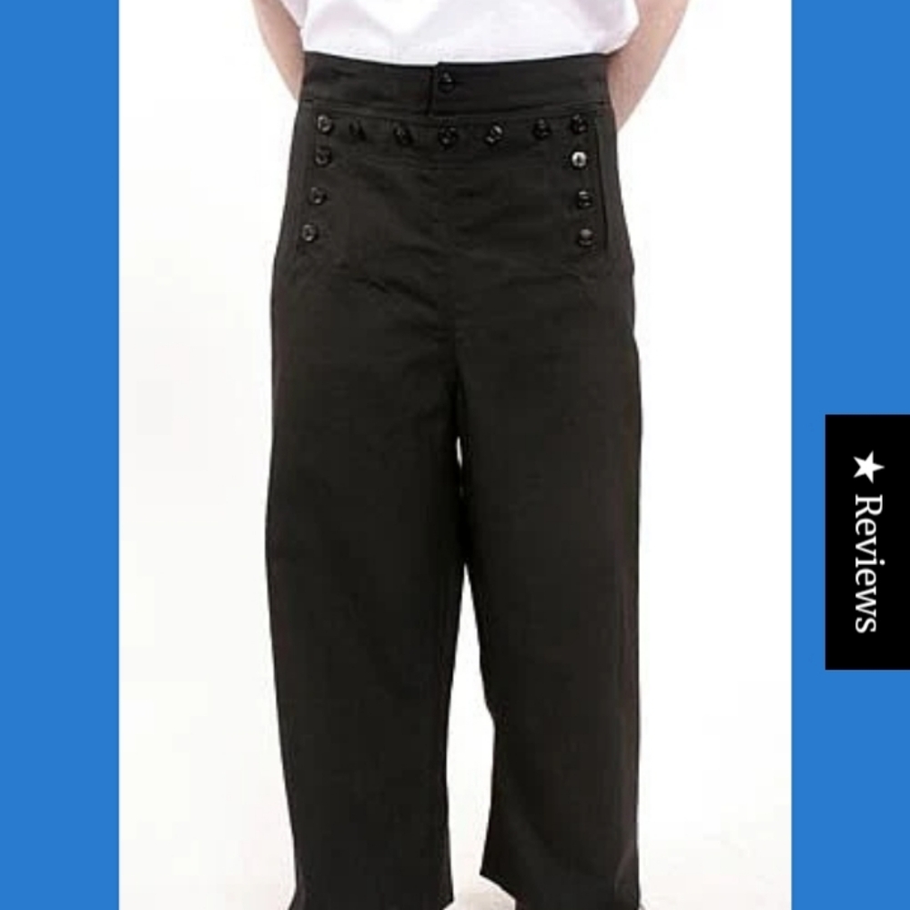 Official U.S. Navy Issued 13-Button Wool Slacks. 36 Waist 32 Inseam - Picture 8 of 11
